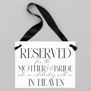 Mama Miresei Semn de aducere aminte pentru Nunta | Scaun Banner Pentru a Rezerva Loc pentru Mireasa lui Mama 3047